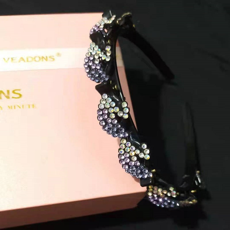 Wholesale Rhinestone Braidable Hairband Hairpin