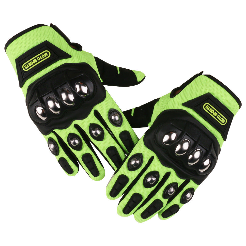 Wholesale Microfiber Shock Absorption and Wear-resistant Steel Shell Half Finger Cycling Gloves