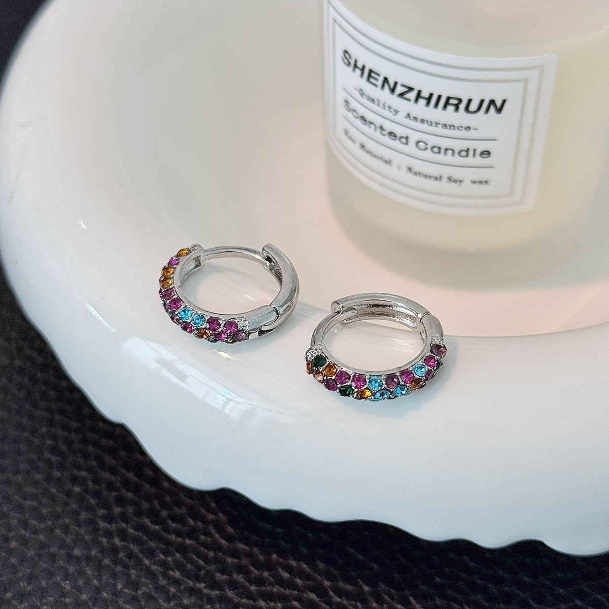 Wholesale Big Dipper Zircon Stud Earrings Silver Tone Trendy Jewelry Accessory For Everyday Wear And Boutique Resale