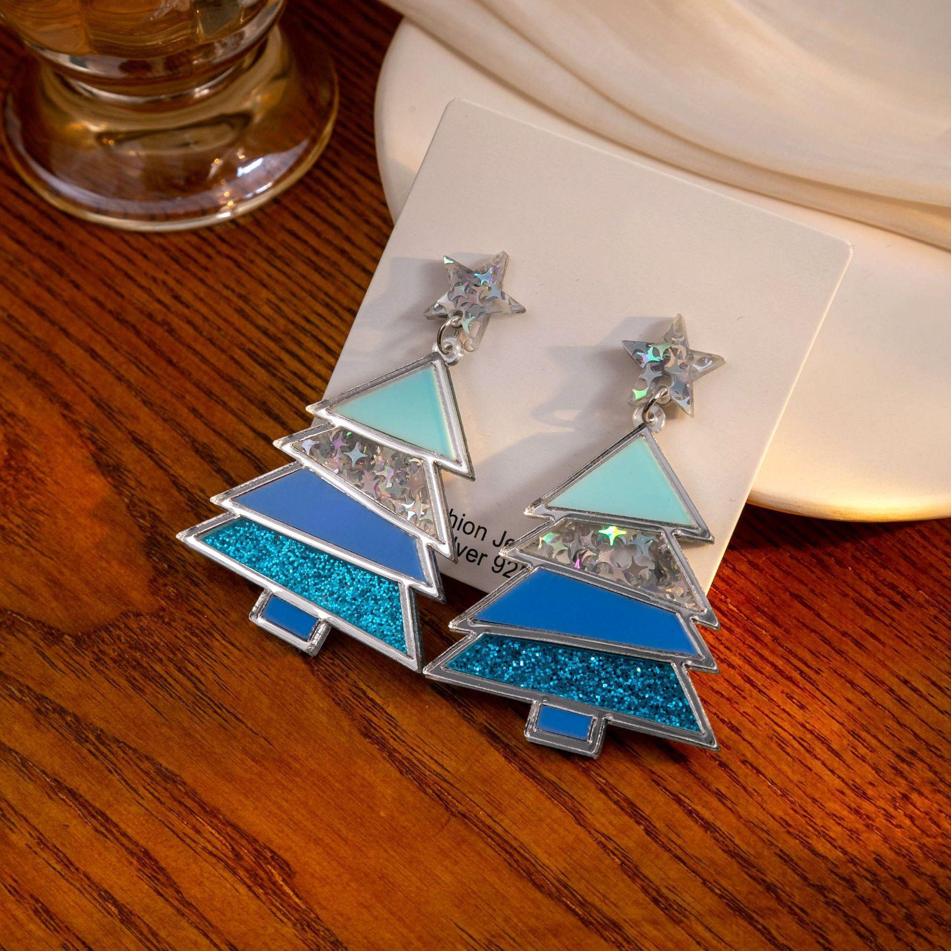 Wholesale Christmas snowflake earrings