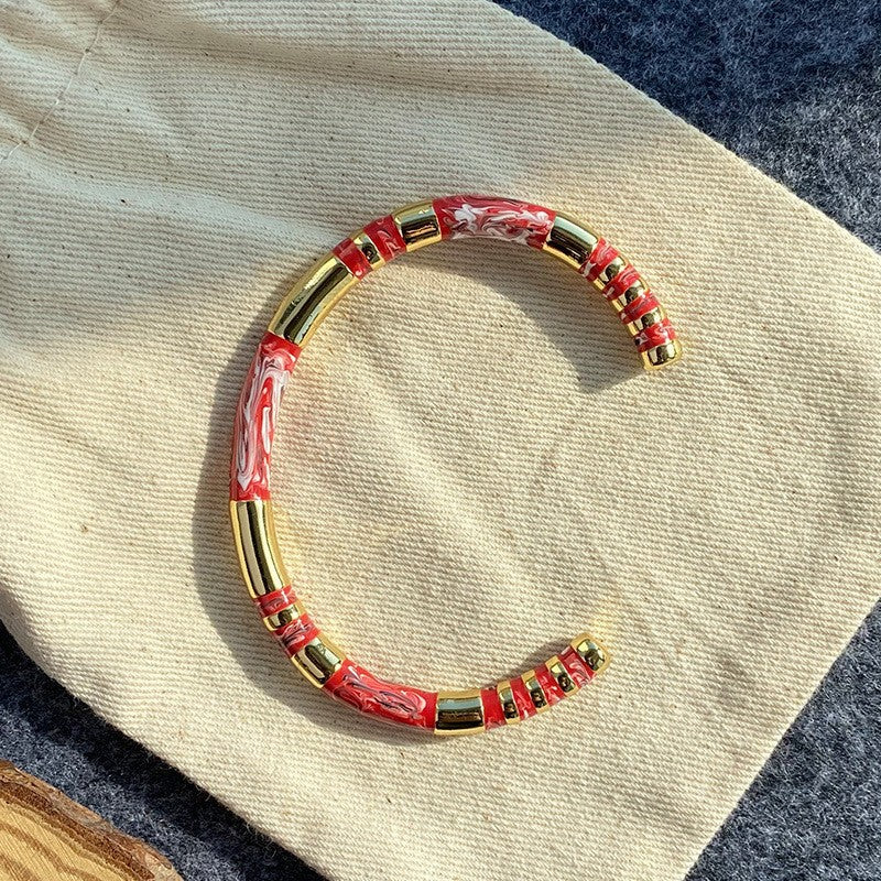 Wholesale black white and gold Layered Bracelet Set