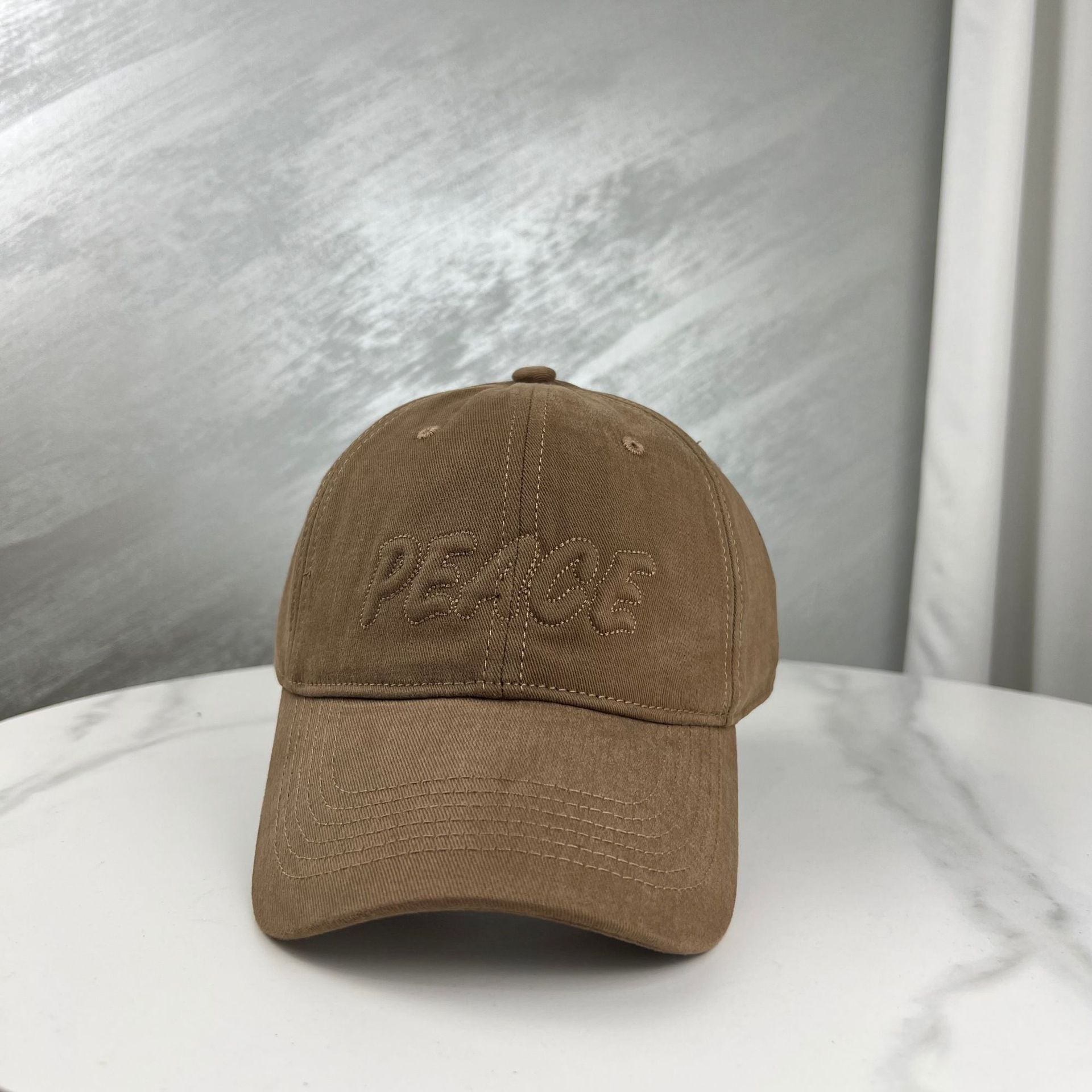 Wholesale Frosted Letter Embroidered Cotton Baseball Caps