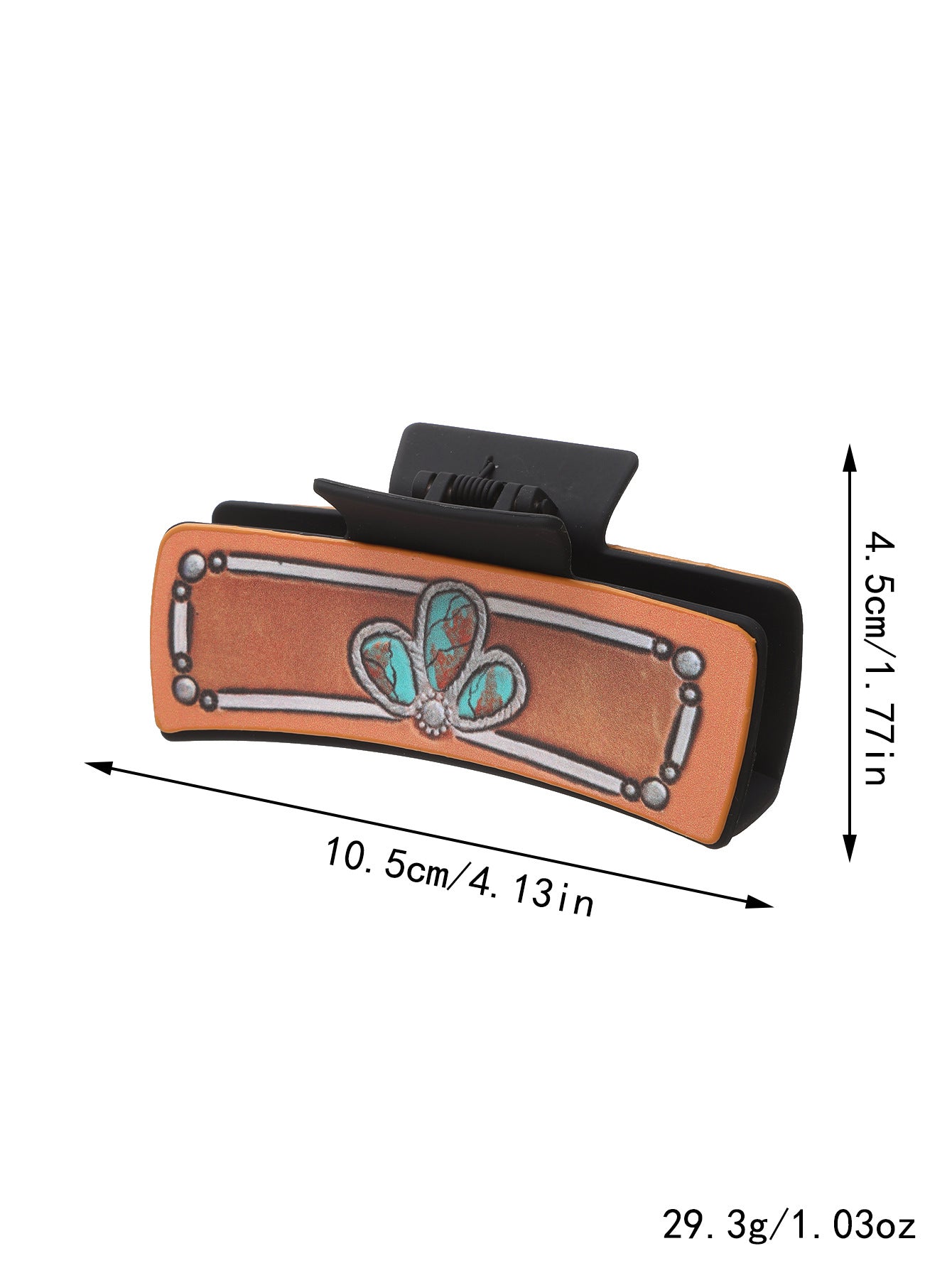 Wholesale Western Style Cactus Feather Sunflower Leather Shark Clip Hairpin