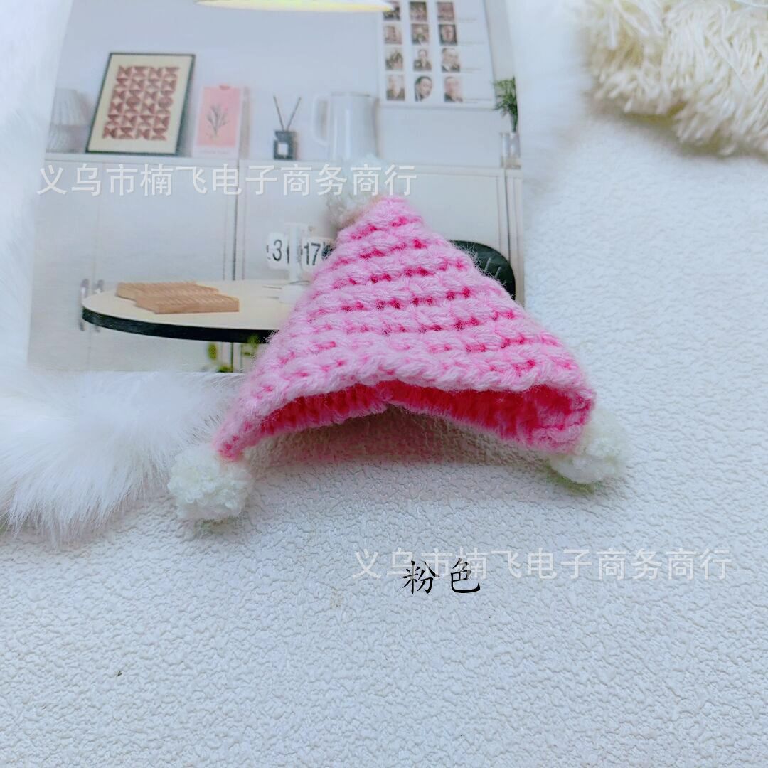 Wholesale Mini Handmade Knitted Cartoon Hat  Doll  Accessories