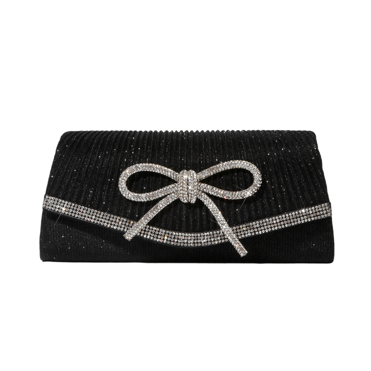 Wholesale Fashionable evening bag diamond bow chain crossbody clutch