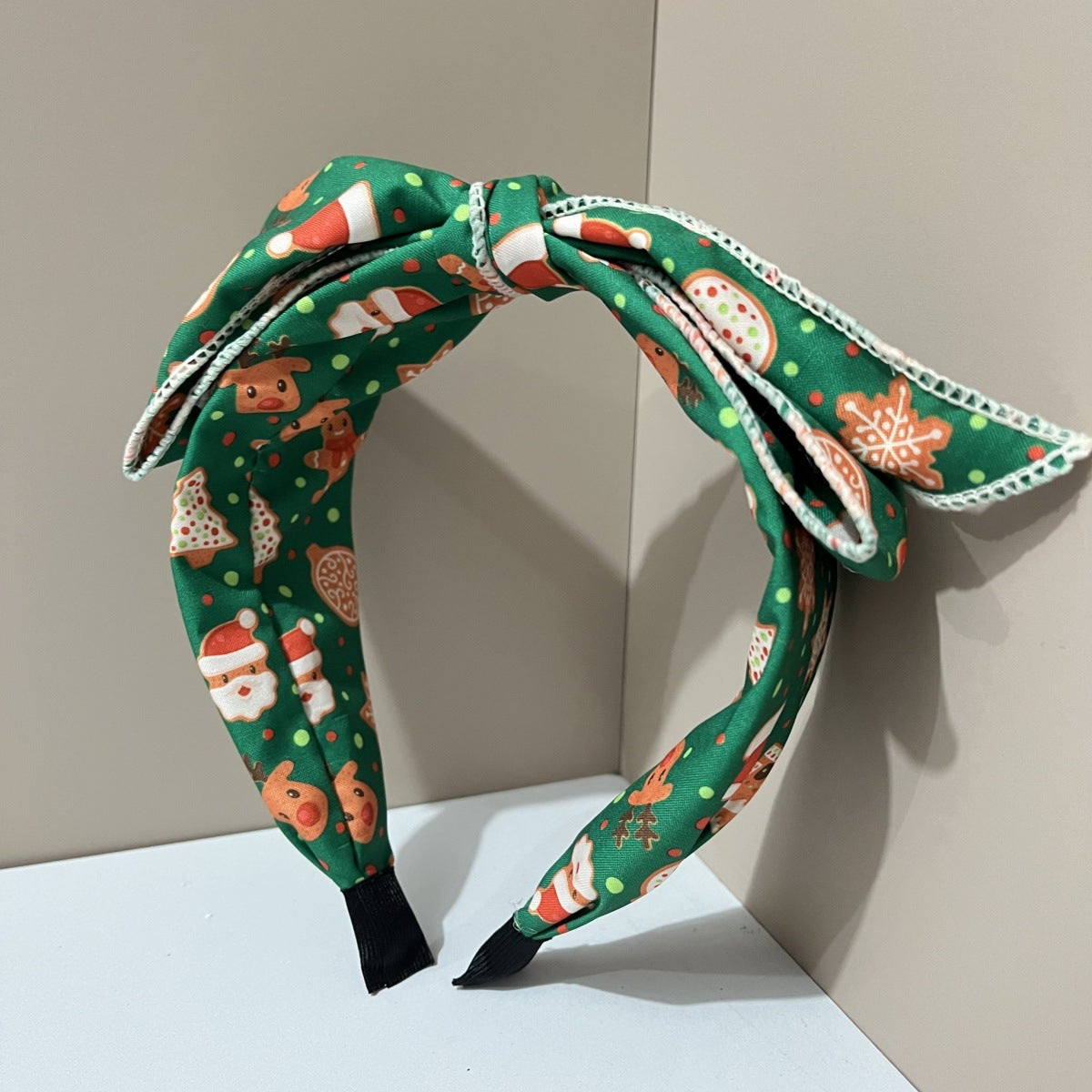 Wholesale fabric knotted striped plaid solid color bow knotted wide headband