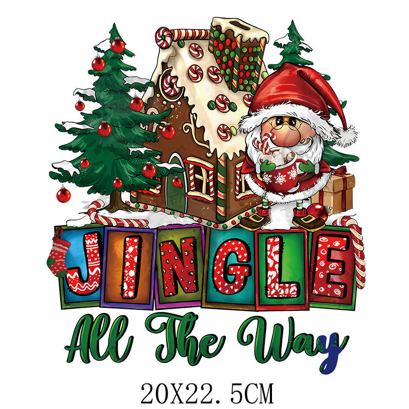 Wholesale Christmas heat transfer stickers   UV DTF Ready to Press Transfers Wraps