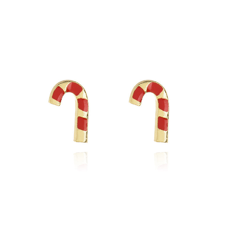Wholesale Christmas snowflake candy bell reindeer earrings