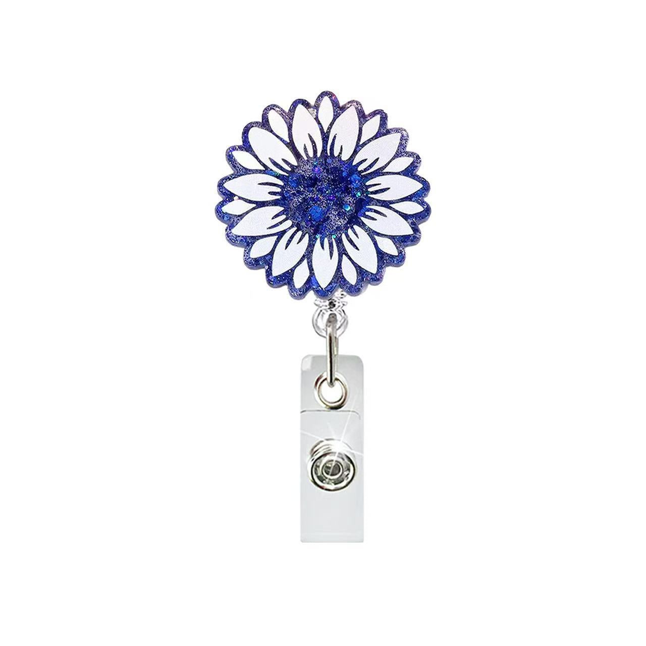 Wholesale Colorful petals sunflower flowers Badge Reels