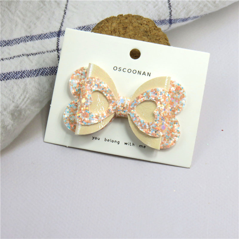 Wholesale Sequin Bow Children's Hair Clip
