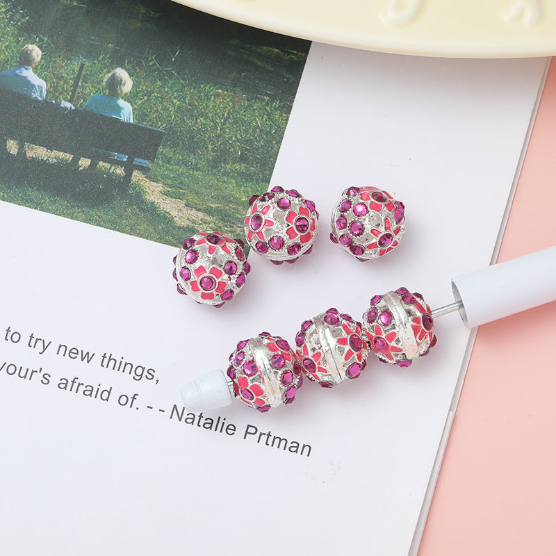 Wholesale 10pcs Alloy Drill Bit Oil Drip Straight Hole Beads