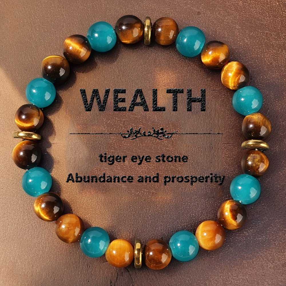 Wholesale Natural Stone Beaded Crystal Bracelets