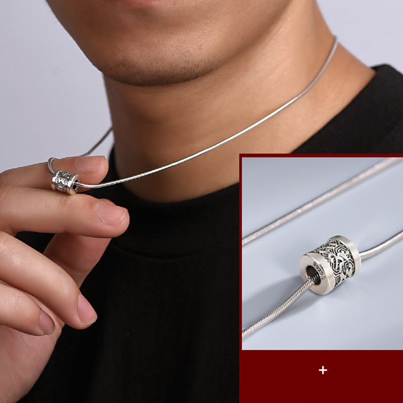 Collares de cobre colgante de bobas de giro de mantra de seis palabras al por mayor