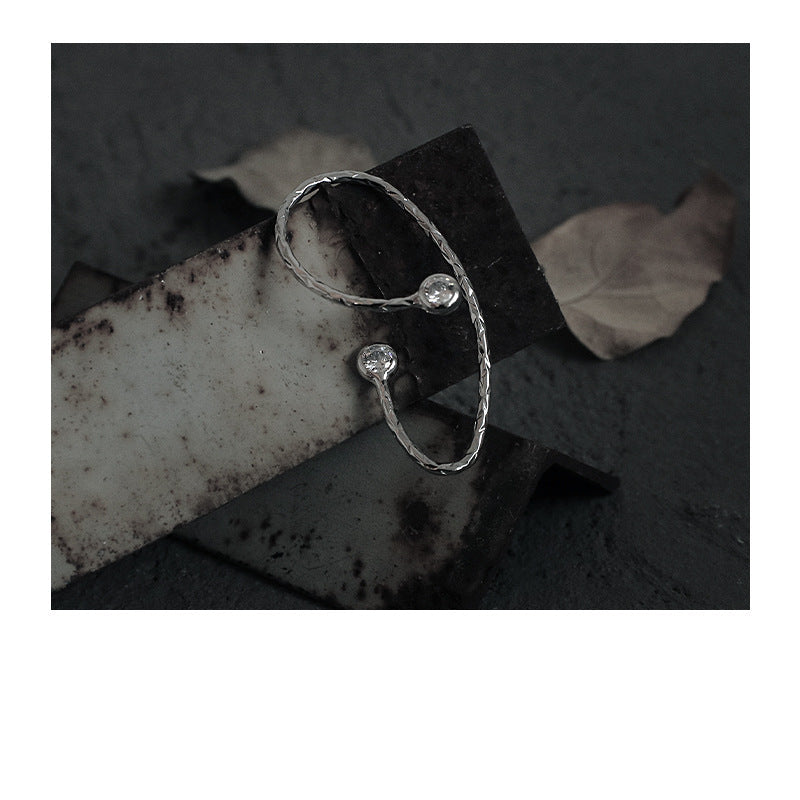 Wholesale Irregular Line Zircon Inlaid Ear Cuff