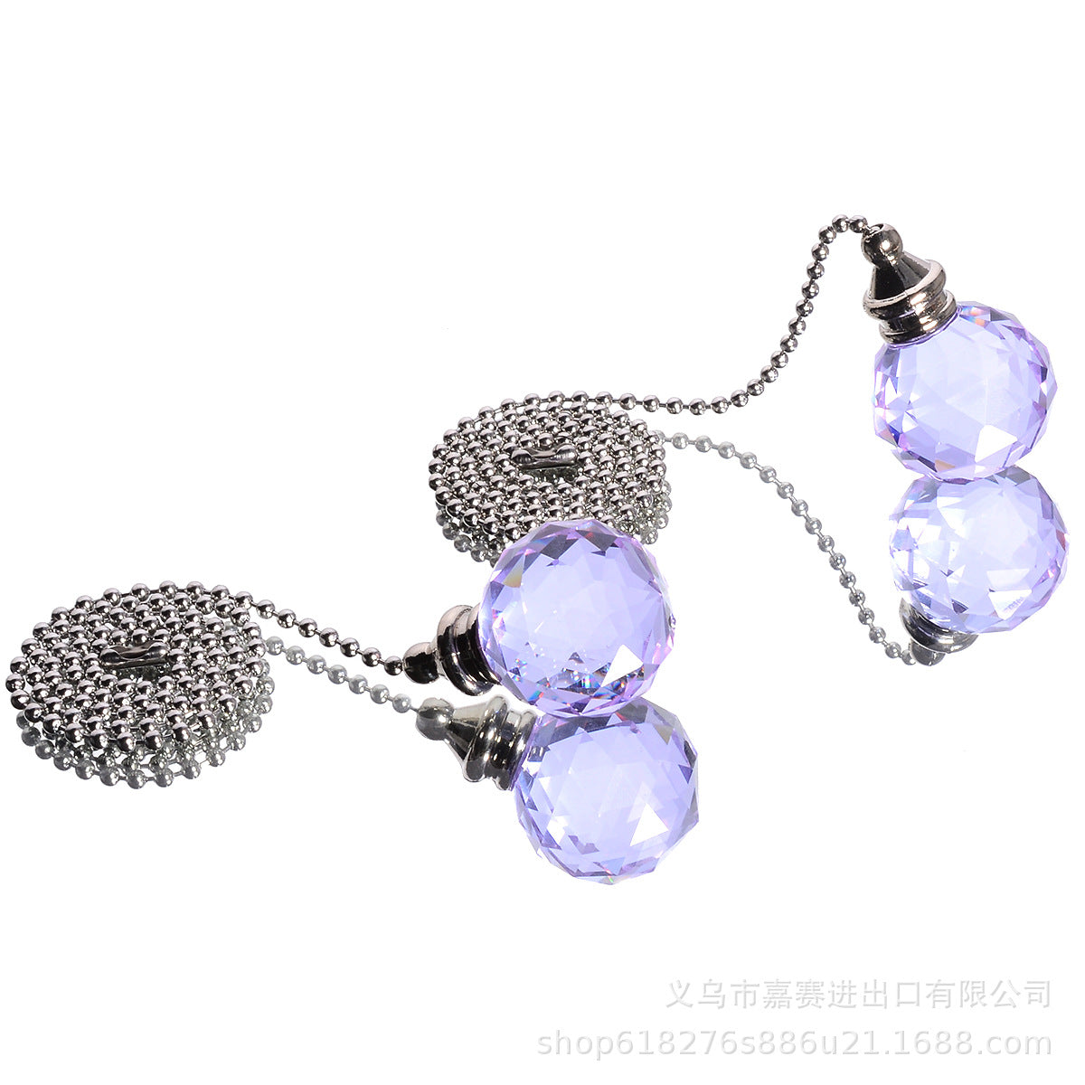Wholesale Colorful Lighting Ball Bead Chain Crystal Pendant