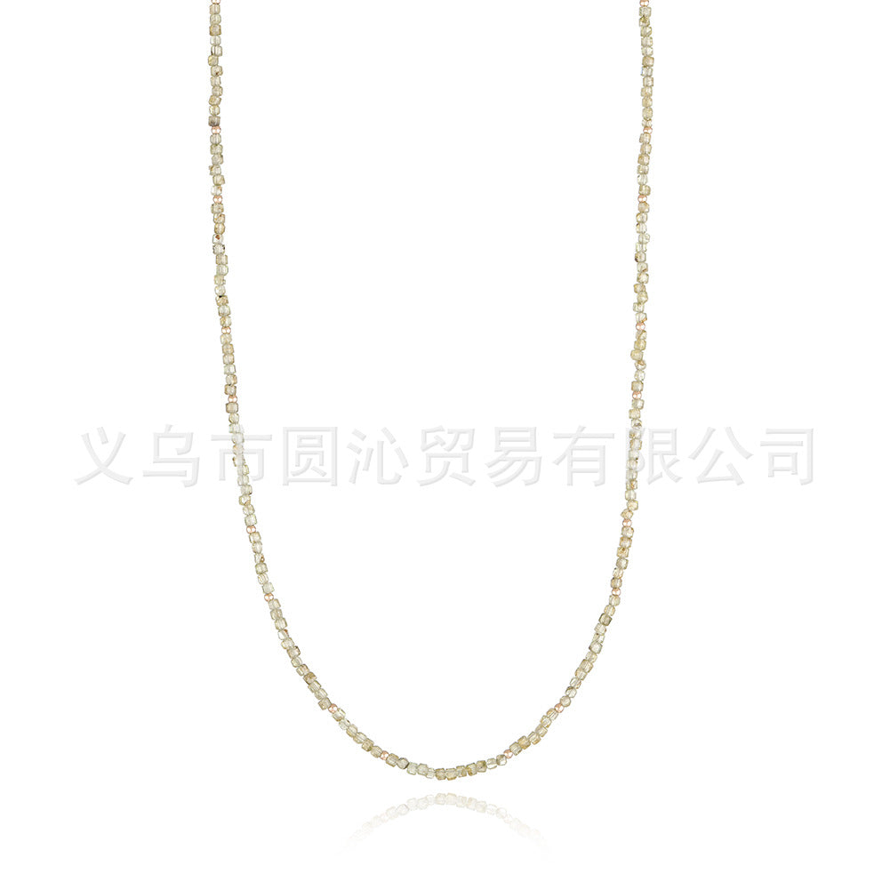Wholesale Colorful natural stone necklace