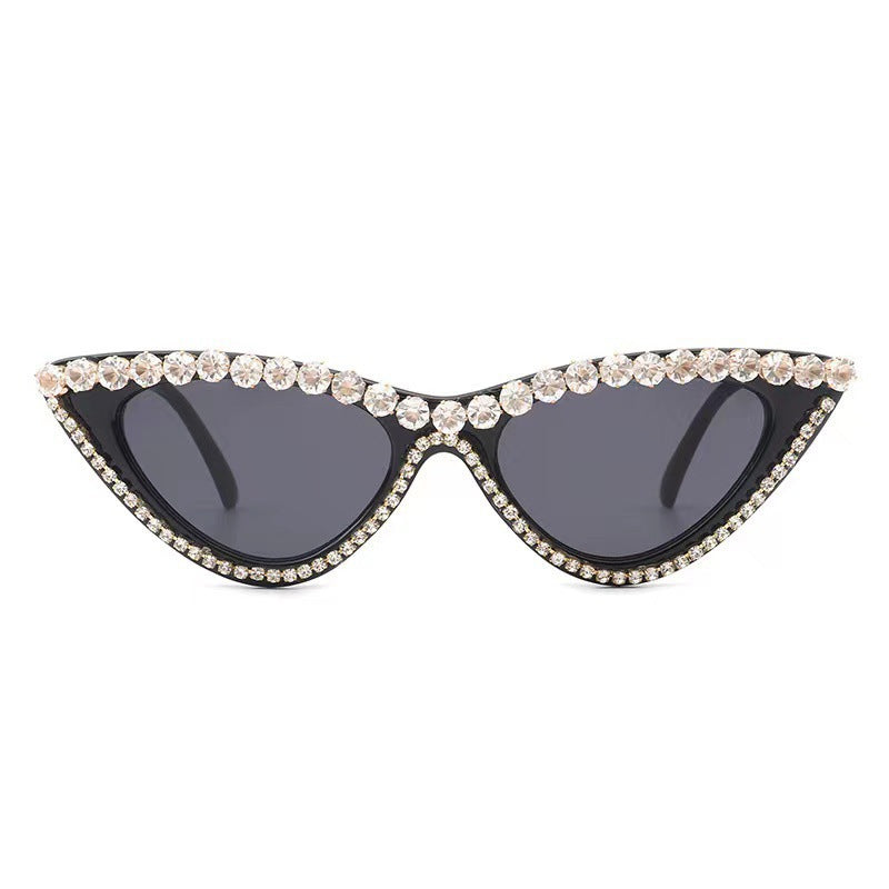 Wholesale Retro Fashion Diamond Cat Eye Sunglasses