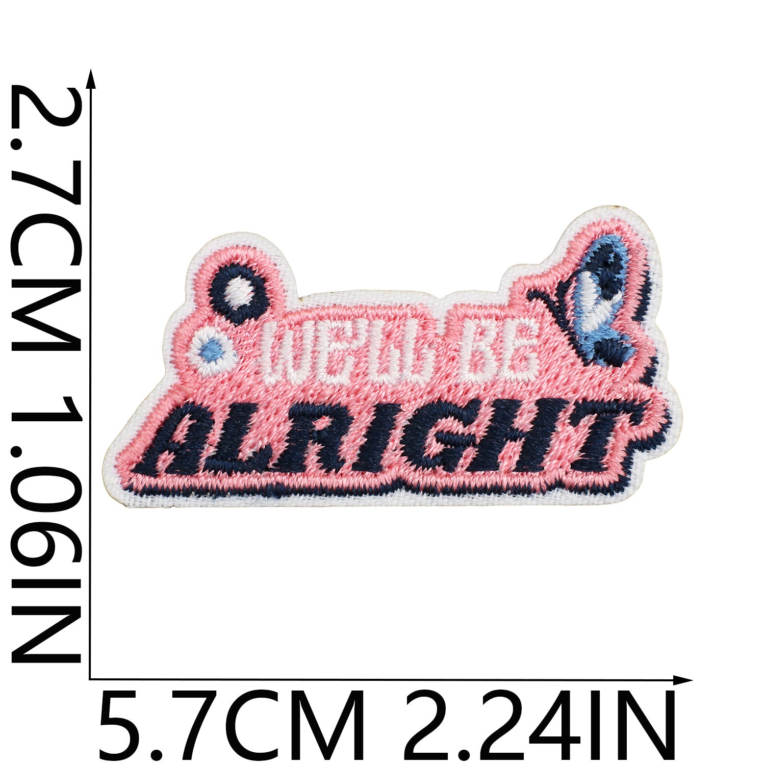 Wholesale Inspirational quotes embroidered patch