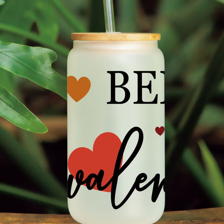 Wholesale Colorful Hearts  16oz Cup UV DTF Wraps