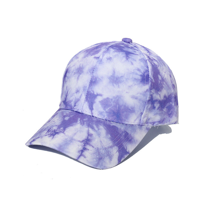 Wholesale Hip Hop Visor Tie Dye Polyester Baseball Cap