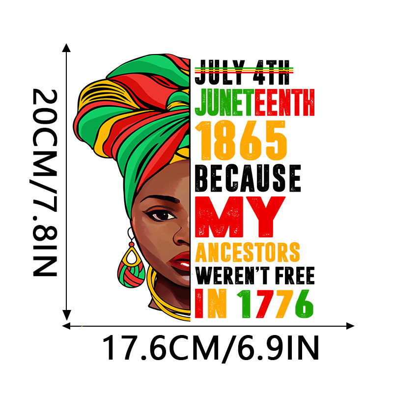 Wholesale 10pcs Black June Festival UV DTF Ready to Press Transfers Wraps