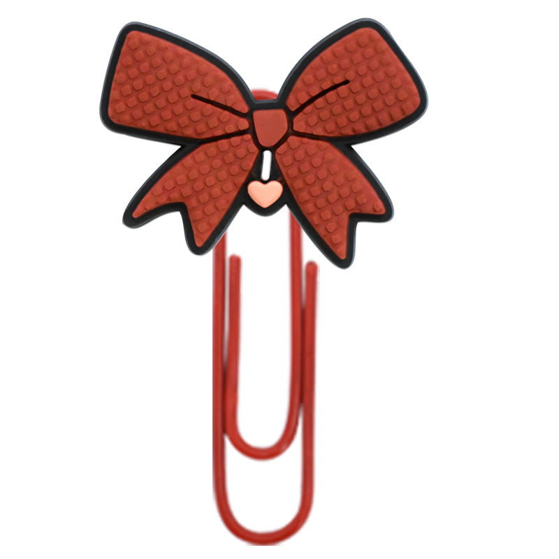 Wholesale Random 50pcs Cartoon bow student paper clip bookmark