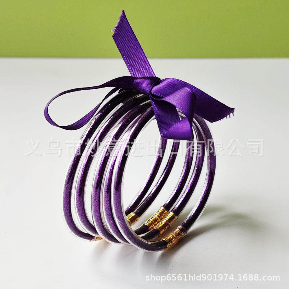 Wholesale 5 Layers Silicone Gold Powder Bracelet