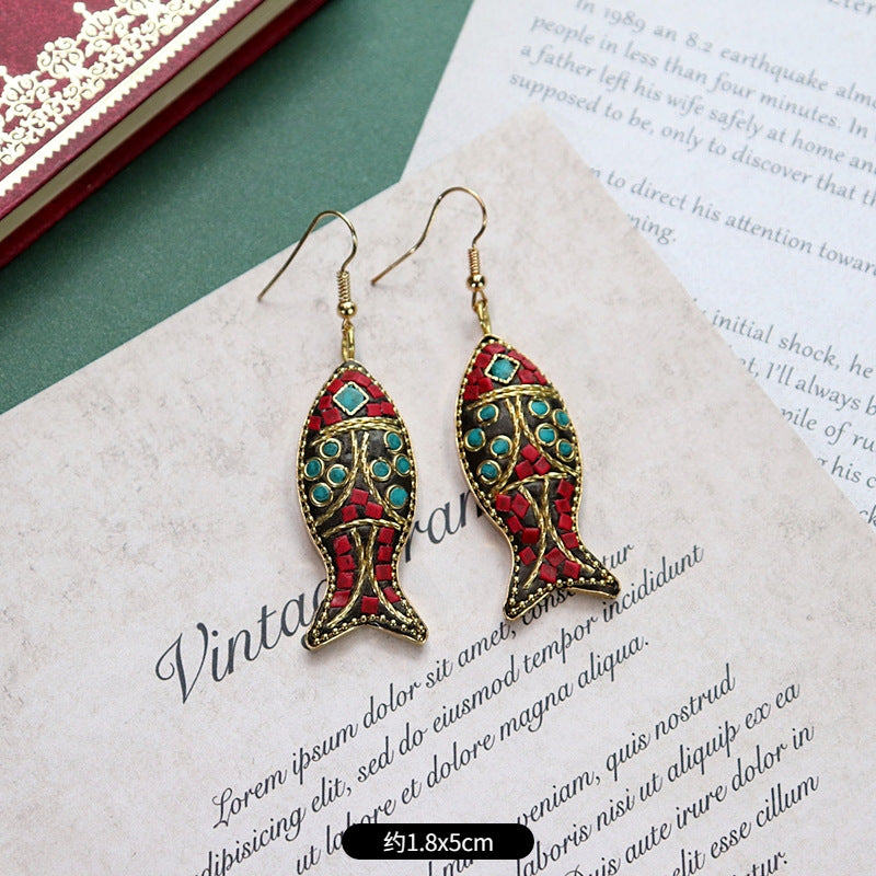 Wholesale Exotic Retro Alloy Earrings