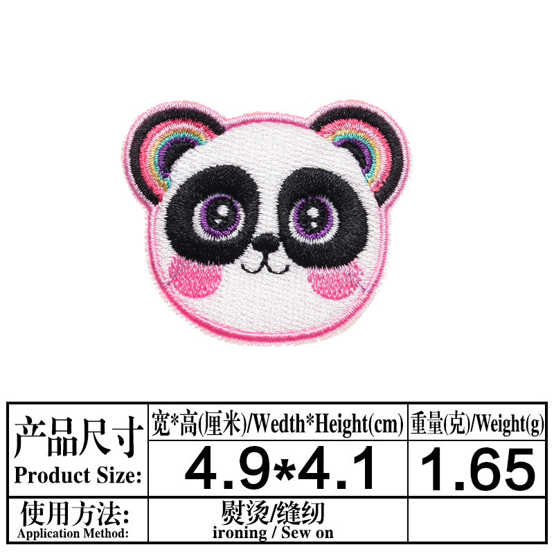 Wholesale Cartoon Water Bottle Ship Milk Cat Embroidery DIY Patches