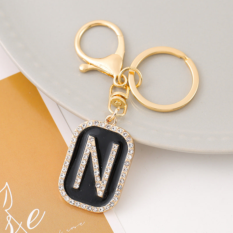 Wholesale Creative 26 English Letters Zinc Alloy Keychain