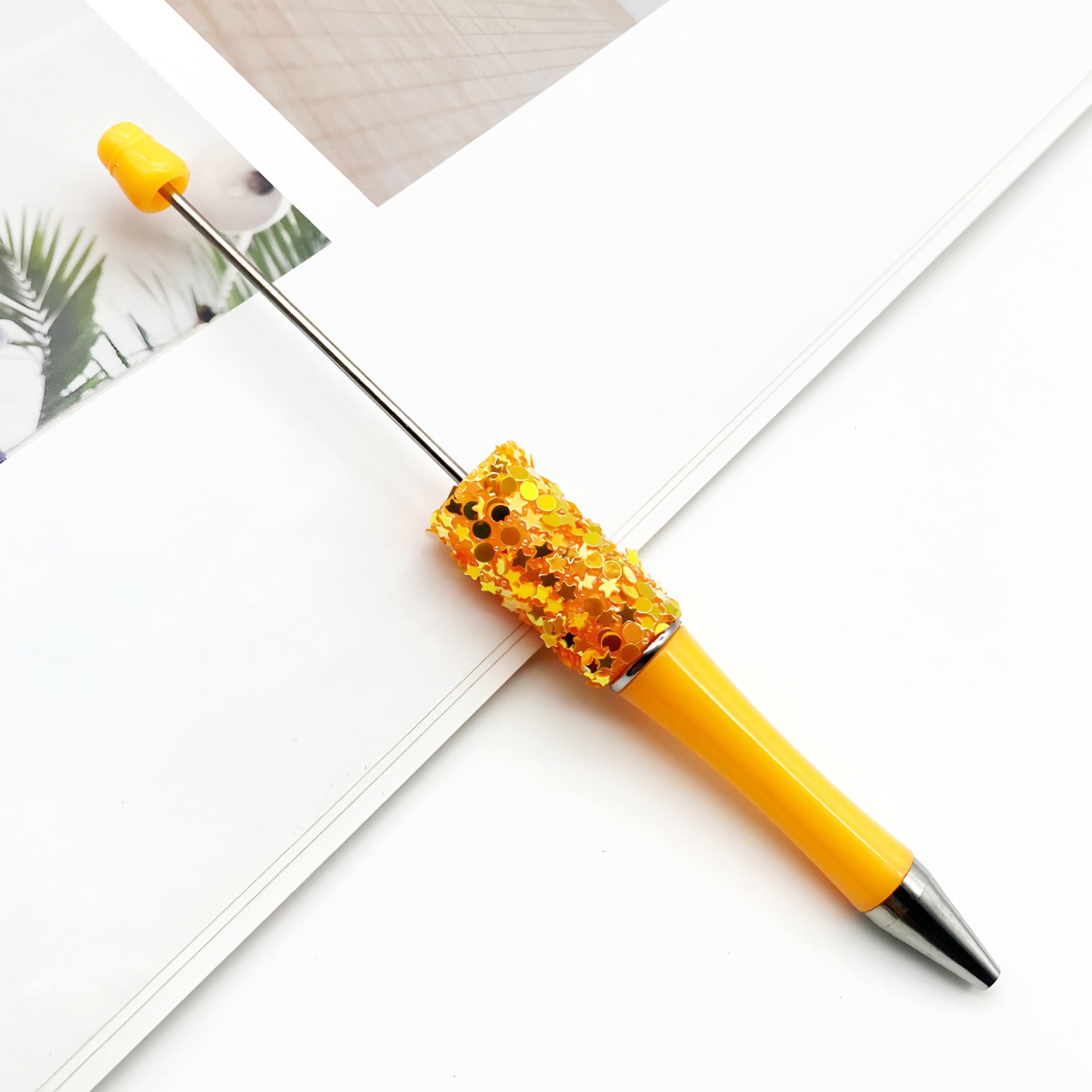 Wholesale 10 pcs DIY Sun, Moon and Star Bead Pen Multicolor Sequin Handmade Patches