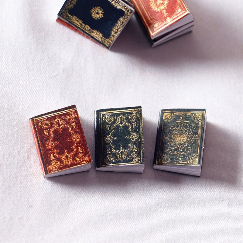 Wholesale 1 12 Miniature Classic Books Set For Dollhouse Study Room Bookshelf Decor Stylish Toy Accessory For Resale