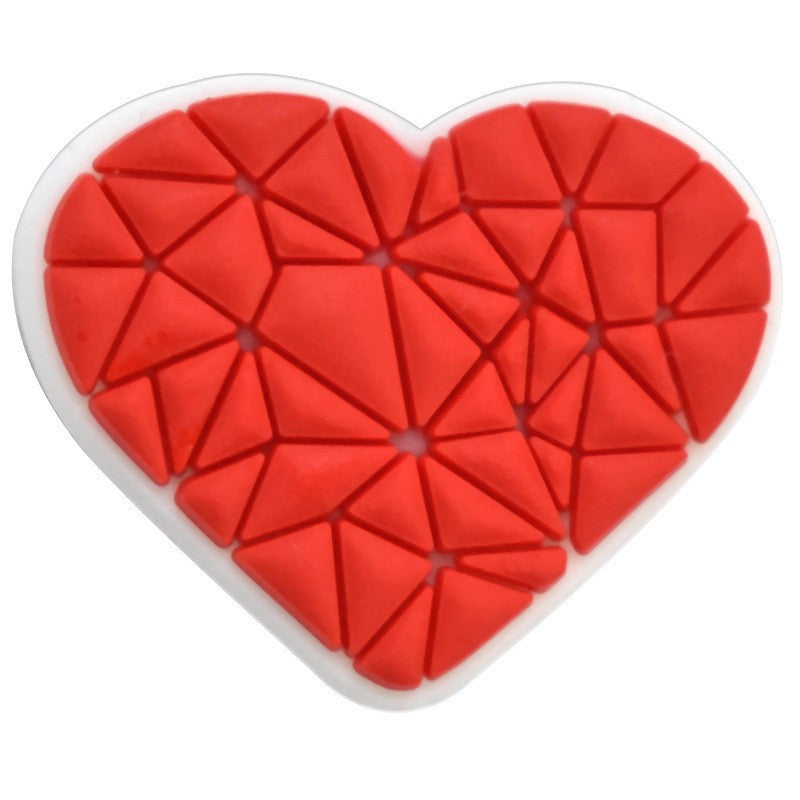 Wholesale Random 100pcs Pink heart-shaped bead  Focal Beads