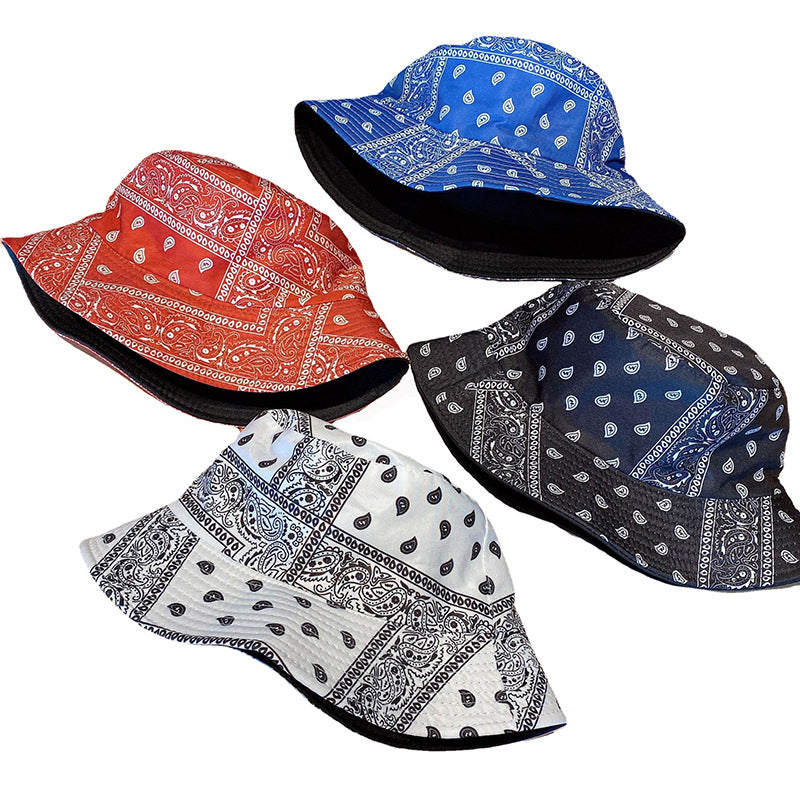 Wholesale Cashew Print Fashion Visor Bucket Hat