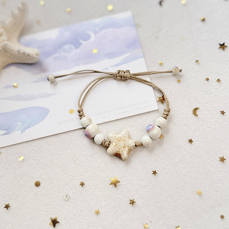 Wholesale Ceramic Ocean Adjustable Bracelet