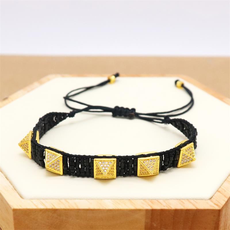 Wholesale Fashion Simple Bohemian Hand-woven Diamond Bracelet