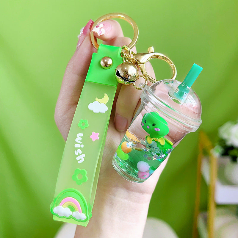 Lindo llaves de dragón verde acrílico al por mayor