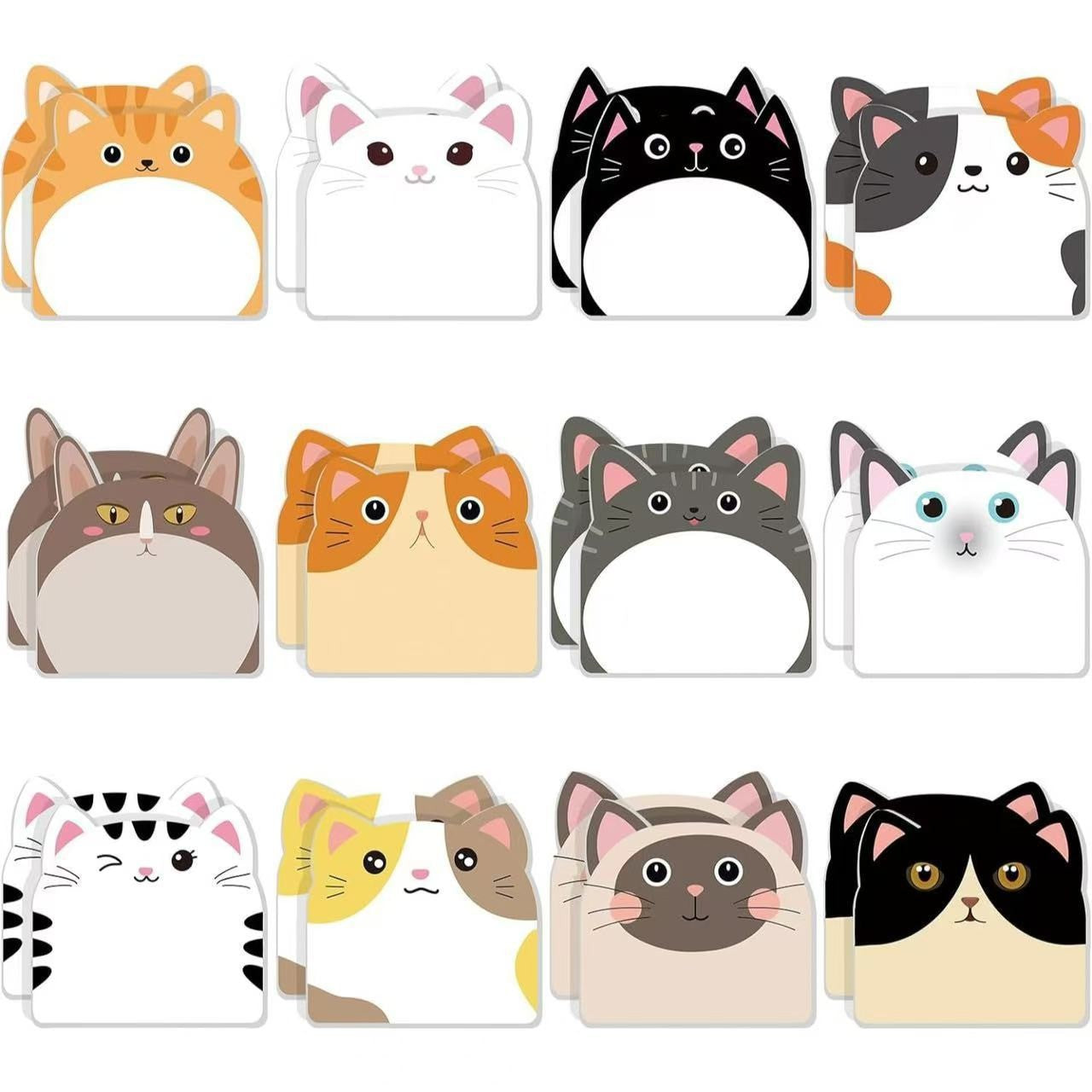 Wholesale Cute cartoon Cat Tearable High-adhesive Sticky Notes
