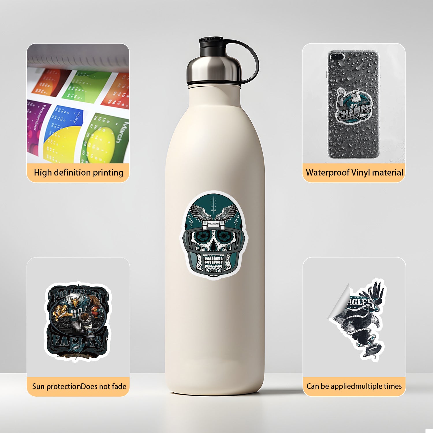 Wholesale 50pcs/pack  football graffiti stickers waterproof decorative stickers