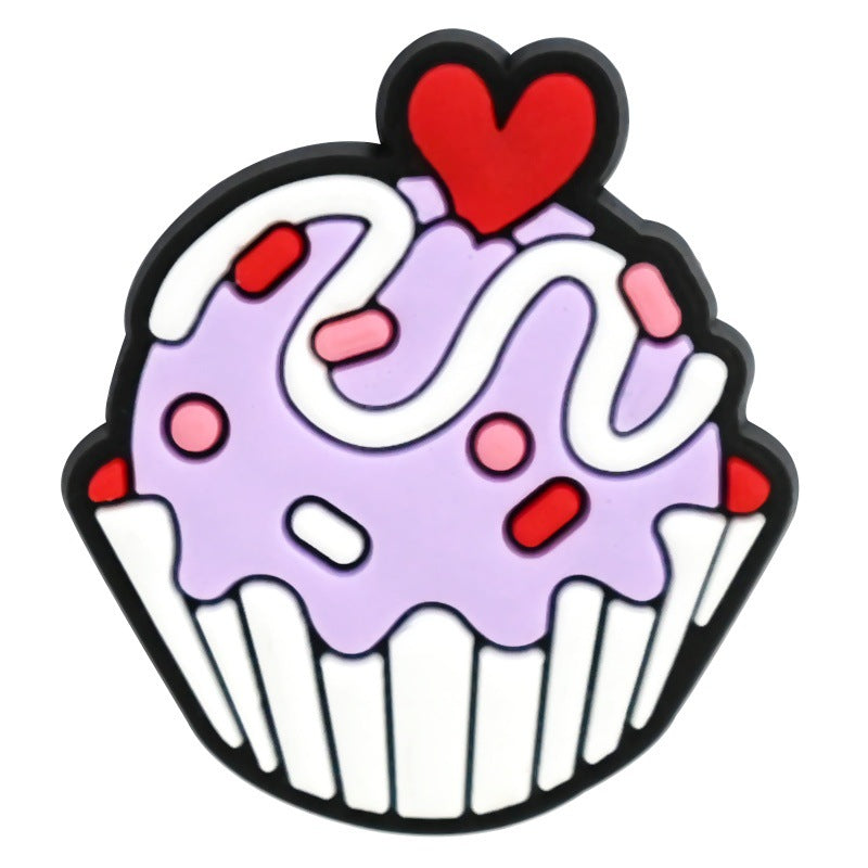 Wholesale Random 100pcs Valentine' s Day Series Wedding Dessert Cartoon Croc Charms