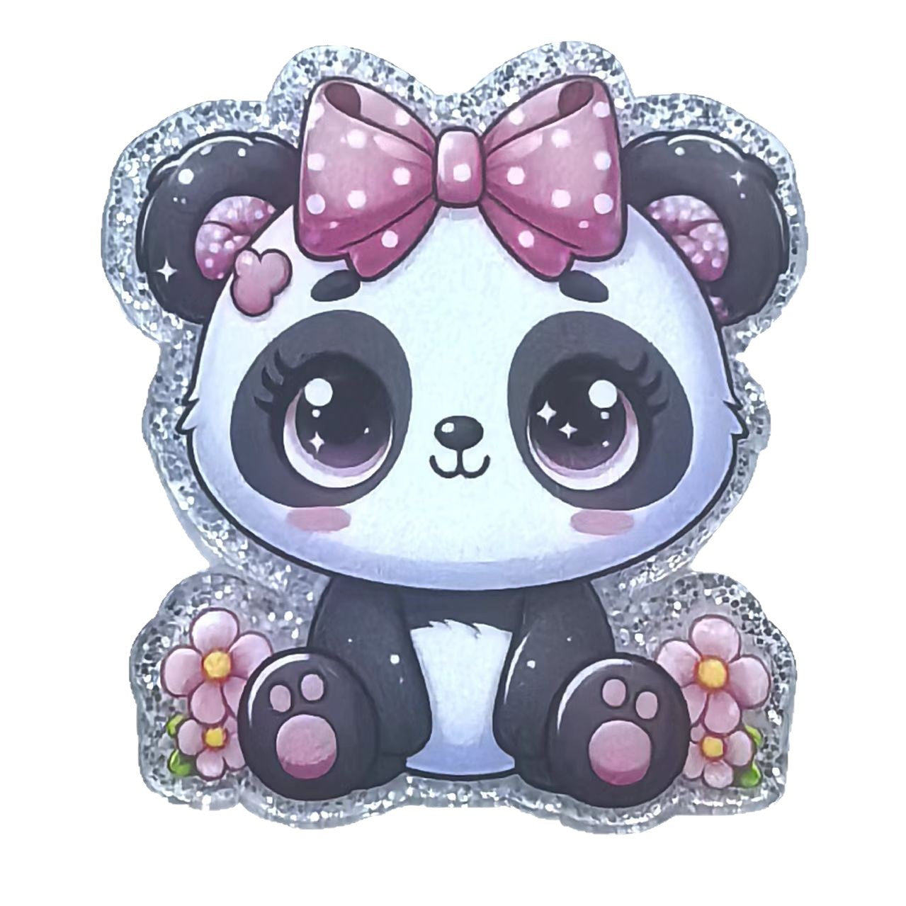 Wholesale 10pcs Cartoon panda animal acrylic cute item