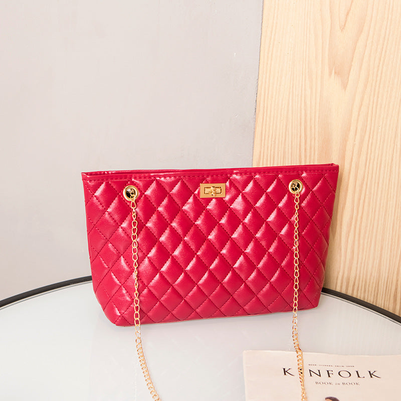 Wholesale PU Embroidered Diamond Hand Shoulder Bag