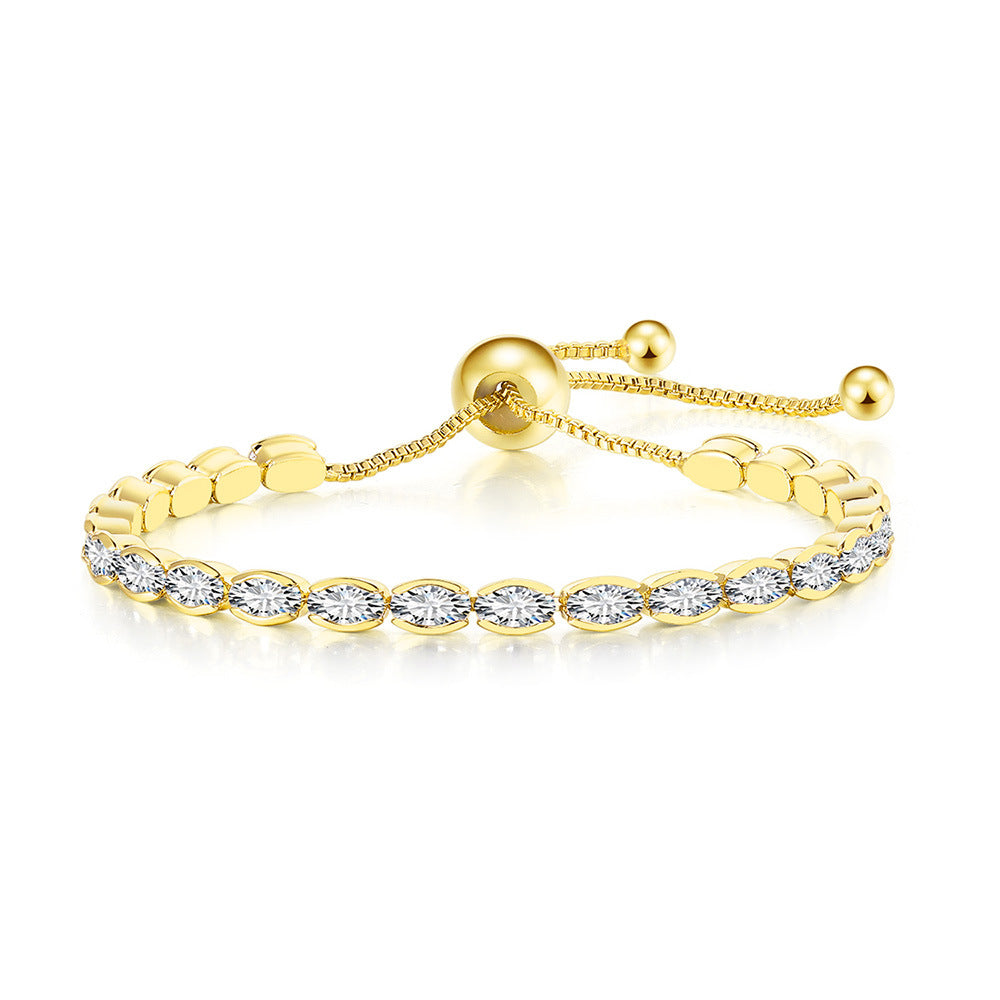 Wholesale Full CZ Adjustable Bracelet