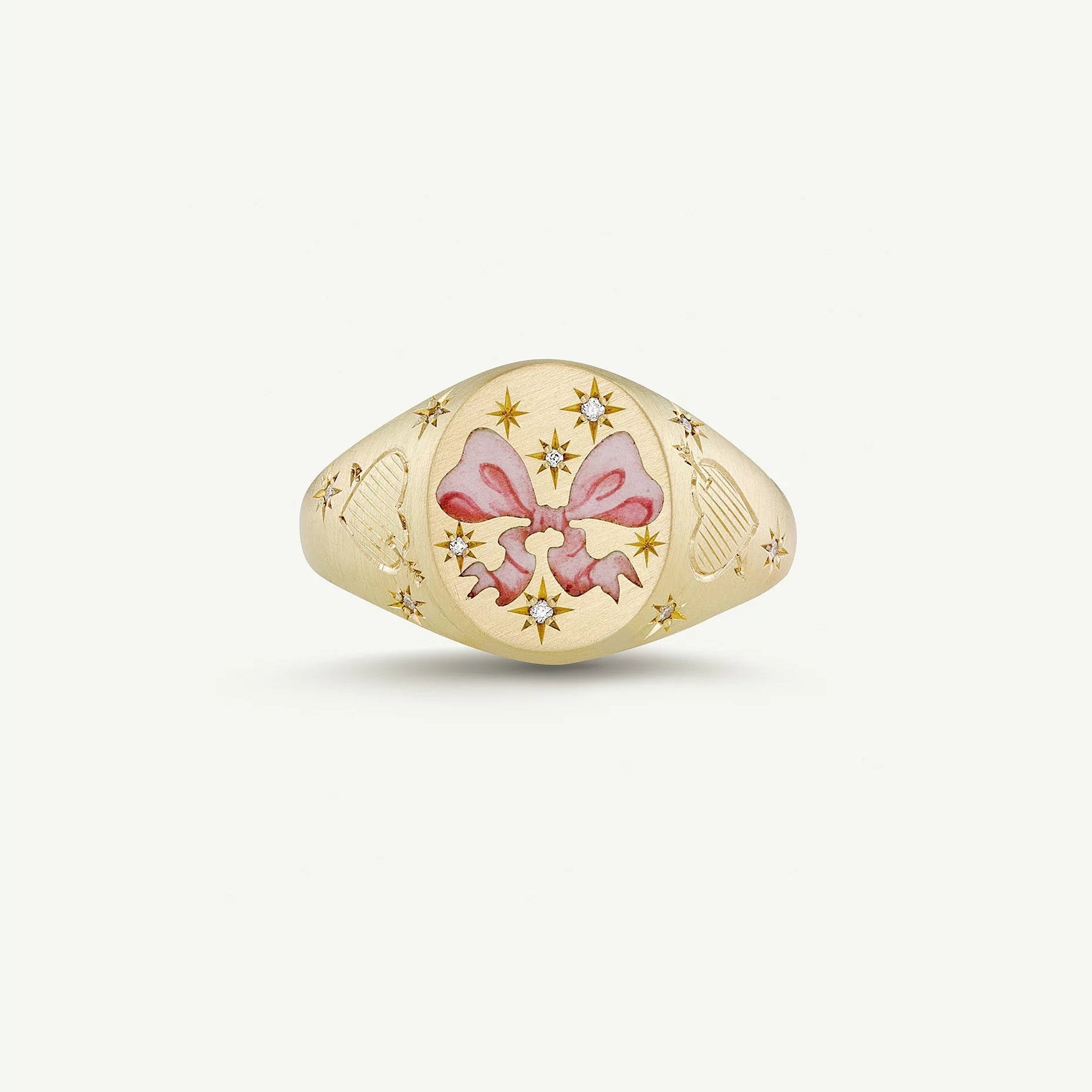 Wholesale Valentine' s Day Lion Cartoon Love Painted Stainless Steel Ring