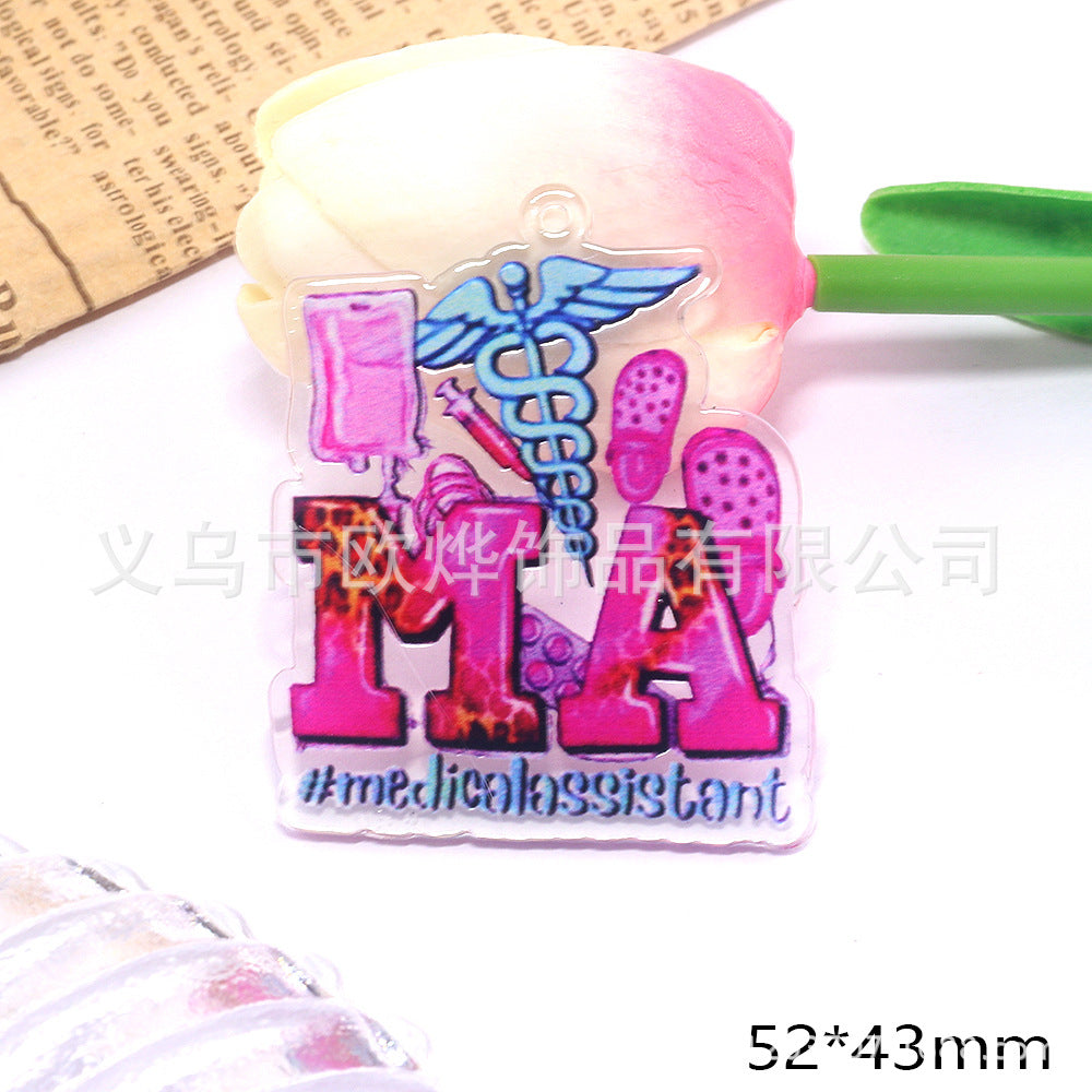 Wholesale New 10pcs/pack Cartoon acrylic quicksand hairpin headdress mobile phone shell bag jewelry accessories