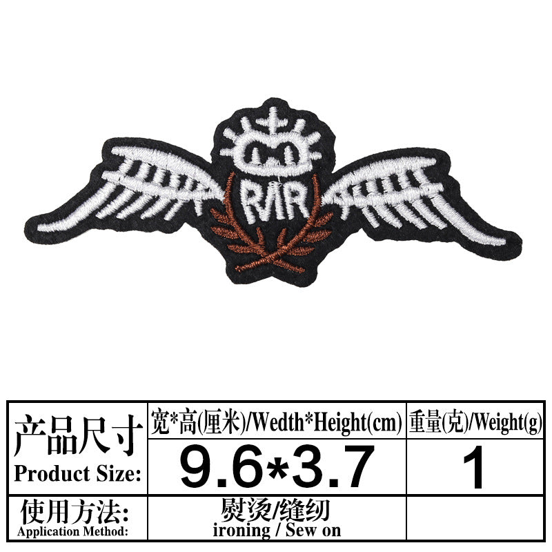 Wholesale 17 Piece Black White English Letter Cloth Patches Chic Clothing Accessory For DIY Gift Or Boutique Resale
