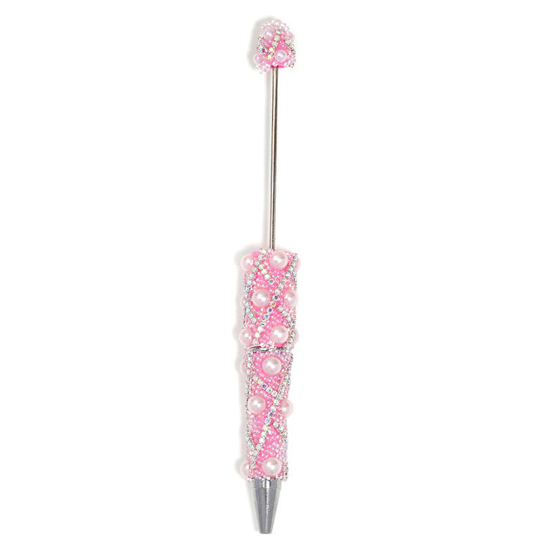 Wholesale 5pcs Heavy Industry Full Diamond Pearl Chain Beaded Pen DIY