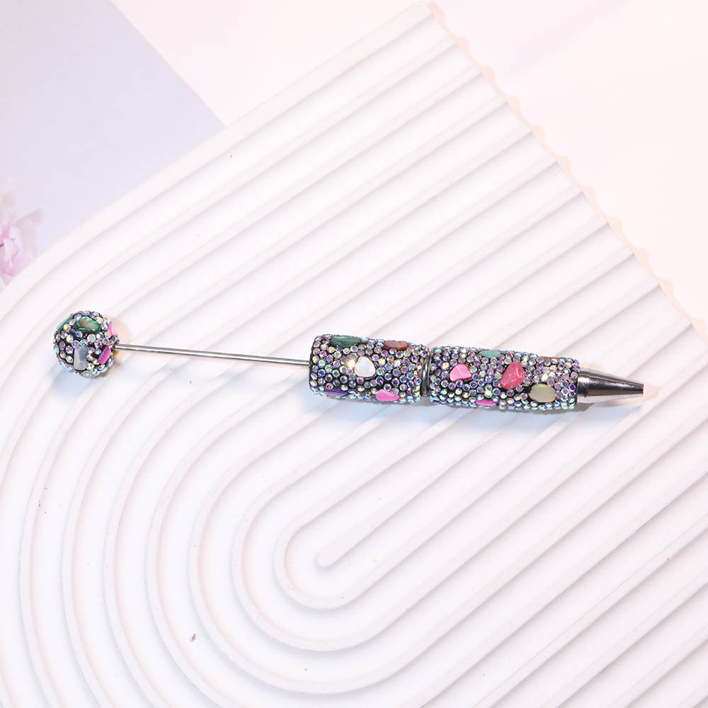 Wholesale Diamond-encrusted Heavy Industry Soft  Beadable Pens  DIY Beadable