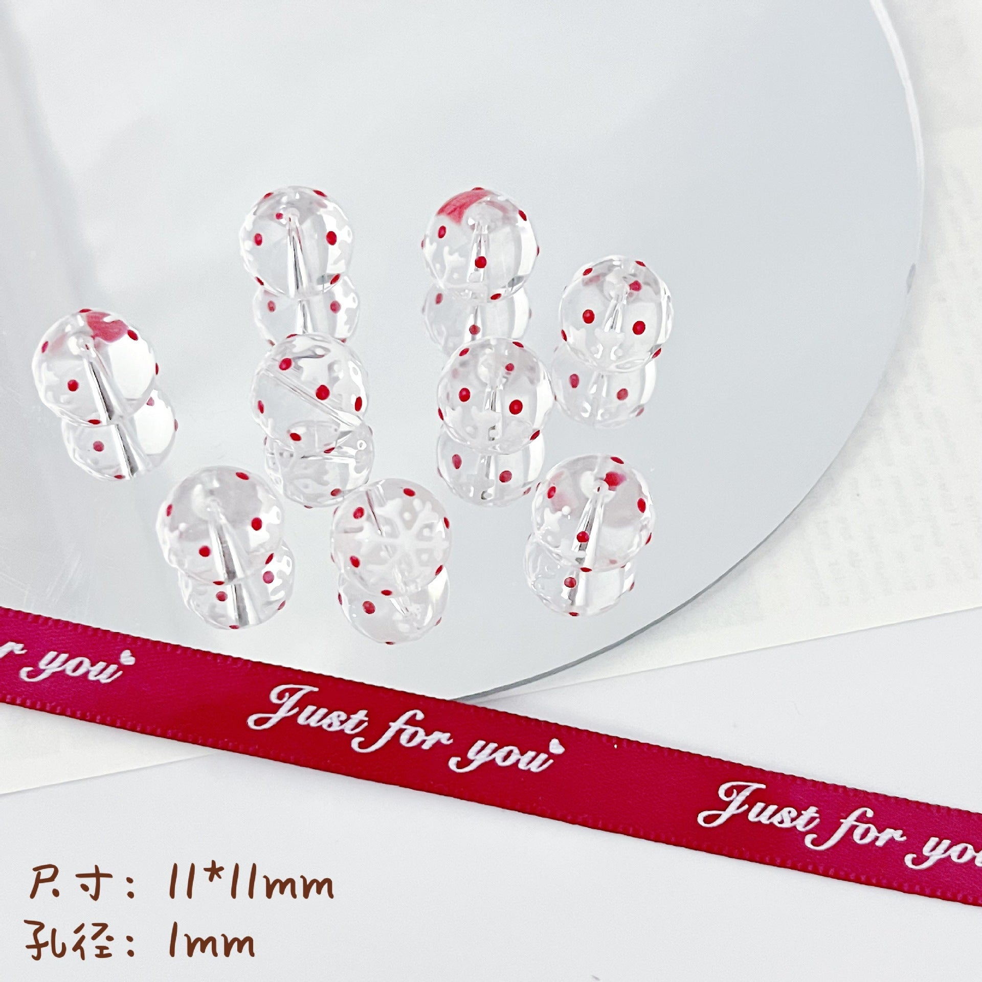 Wholesale 10pcs Santa Claus Snowflake Christmas Series Beads