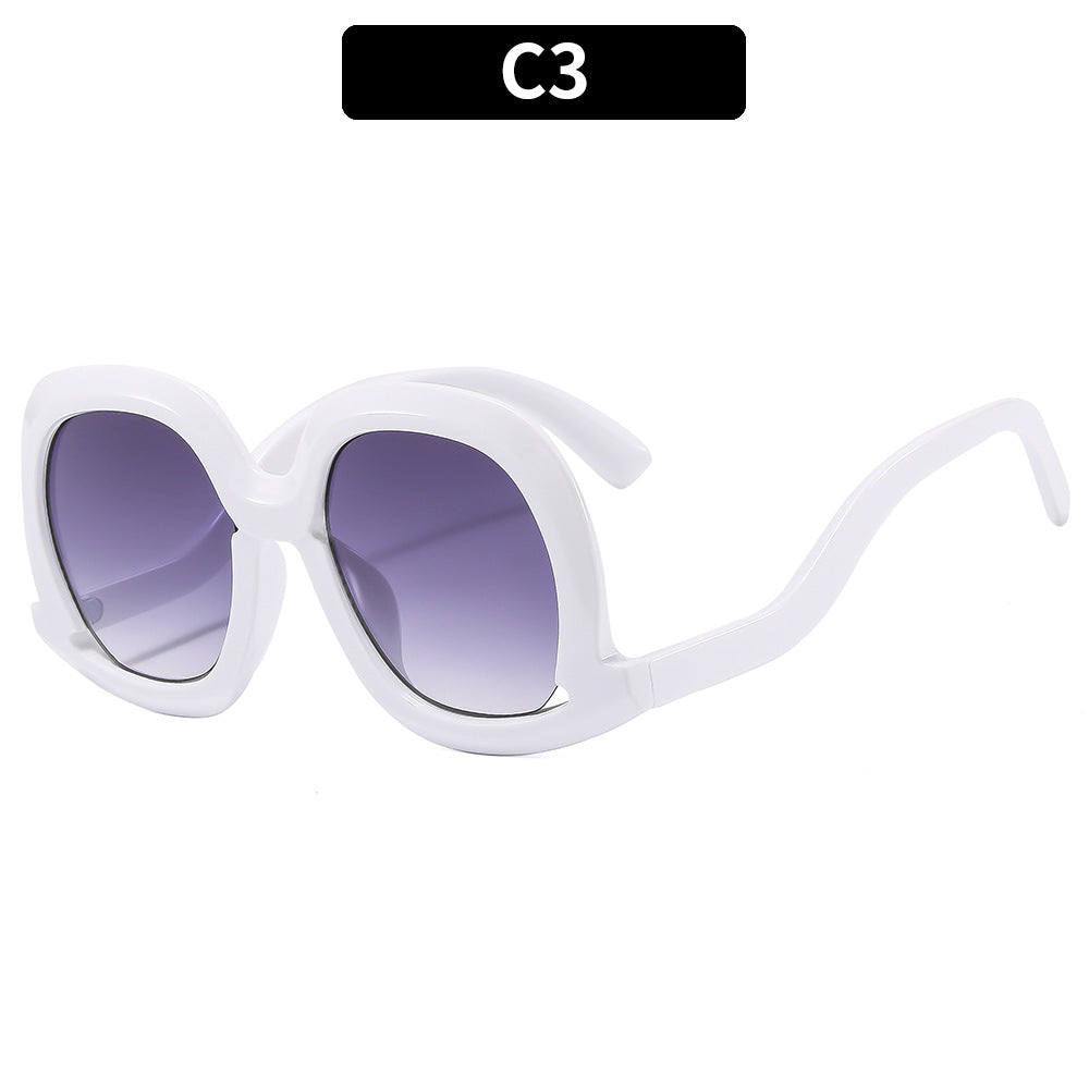 Wholesale 2023 PC Large Frame Irregular Frame Sunglasses